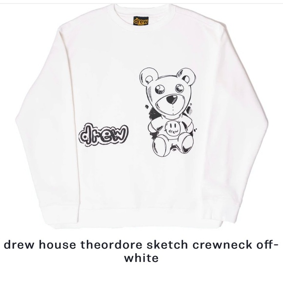DREW HOUSE - WHITE CREWNECK - Picture 6 of 6